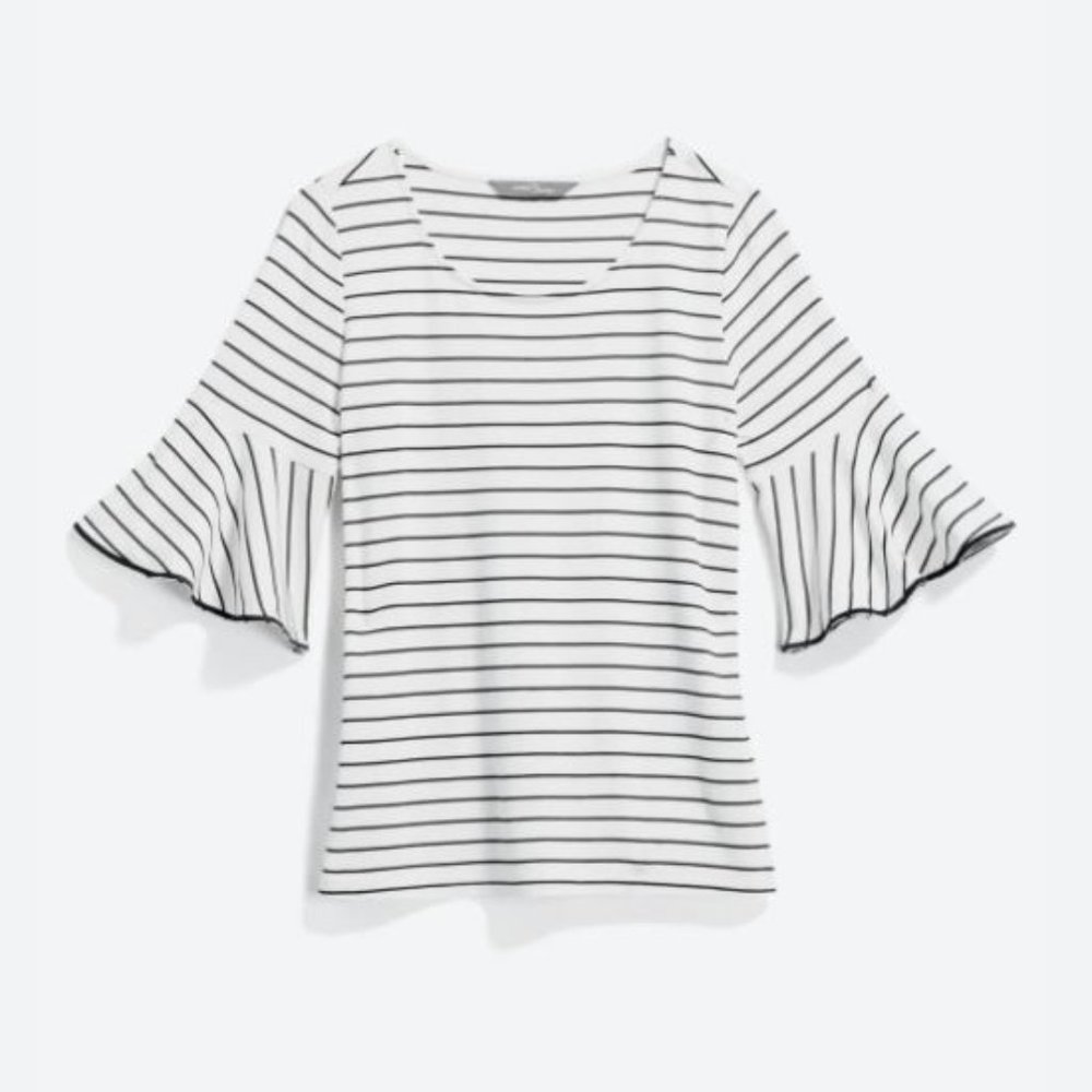 41 Hawthorn White with black stripes top